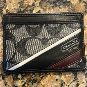 Coach card case id wallet